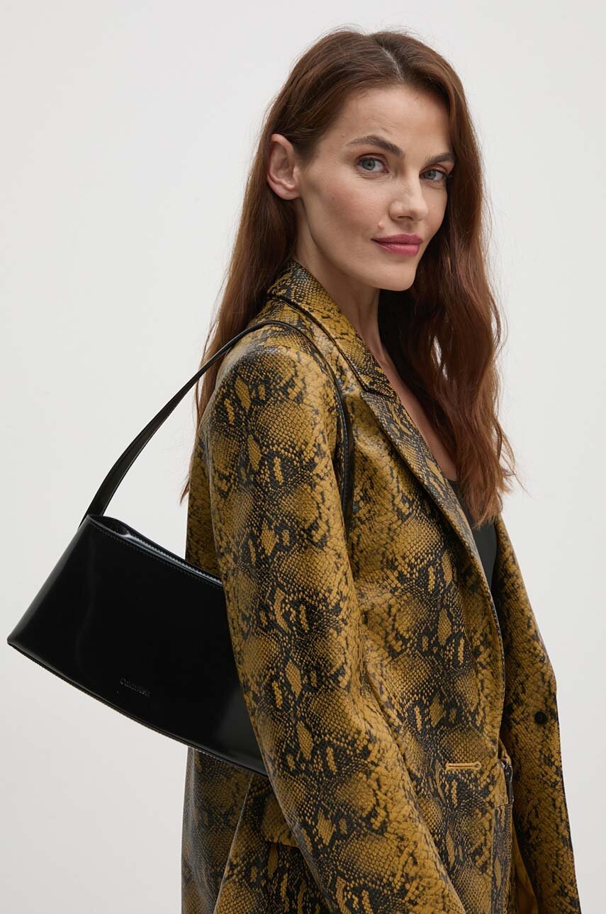 Τσάντα Calvin Klein χρώμα: μαύρο, K60K612574 φωτογραφία