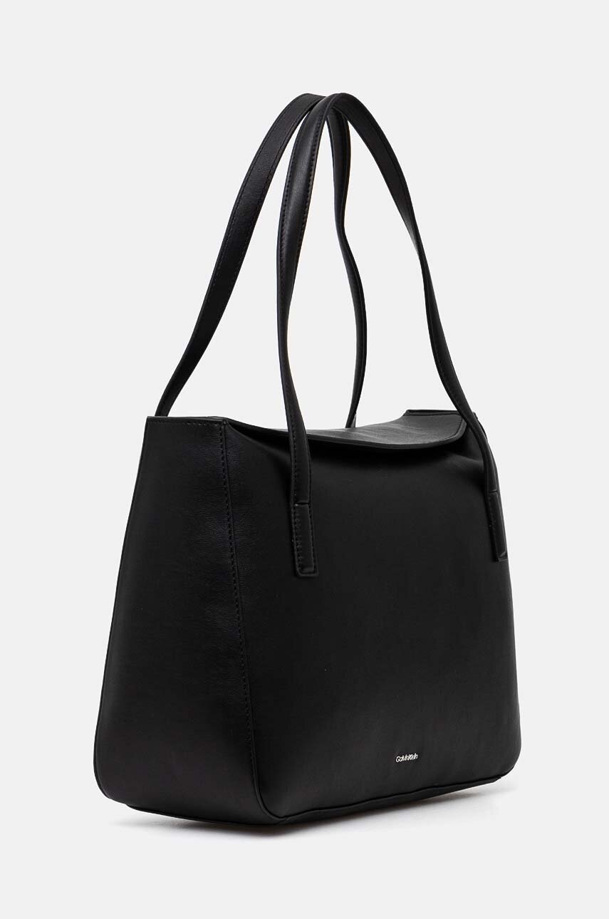 Τσάντα Calvin Klein χρώμα: μαύρο, K60K612577 φωτογραφία