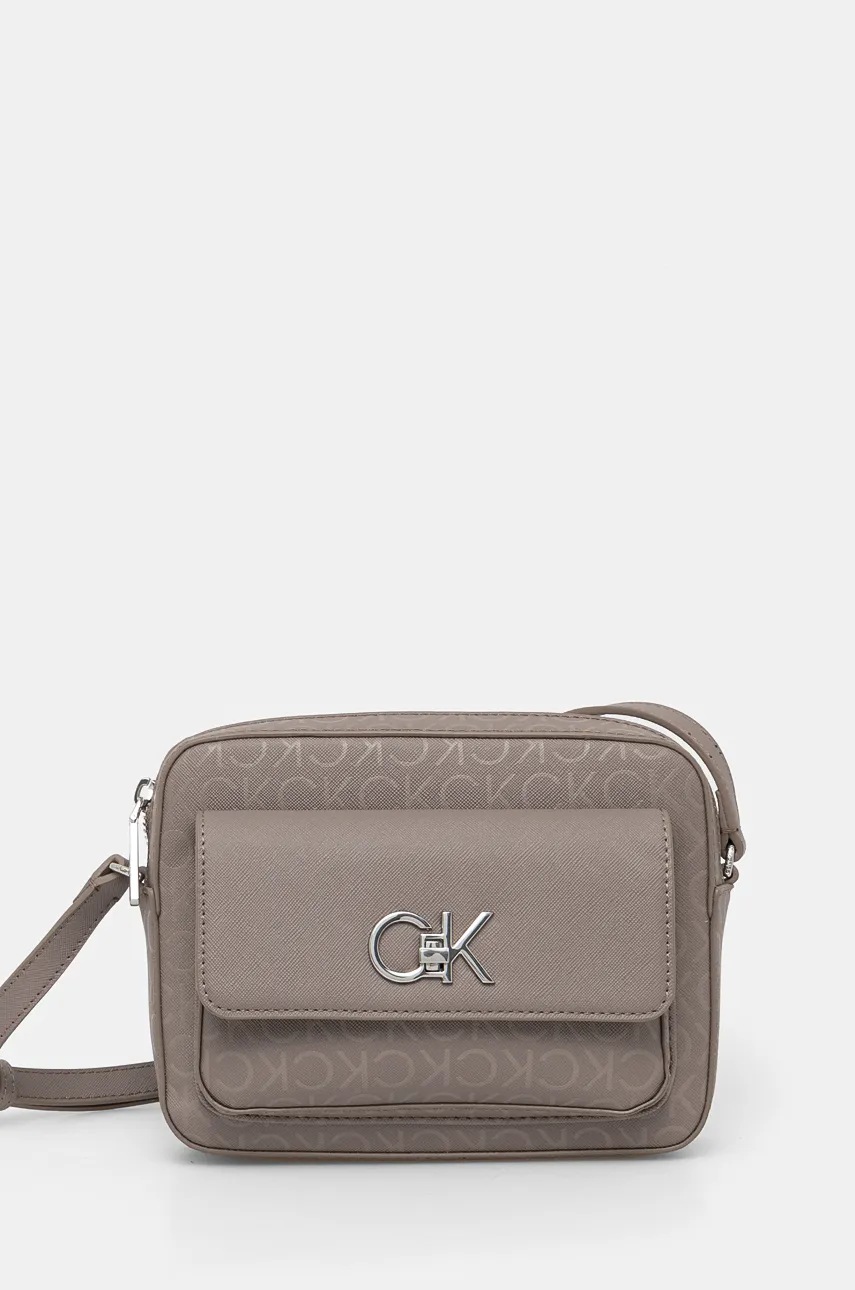 

Чанта Calvin Klein в кафяво K60K612676, Сив