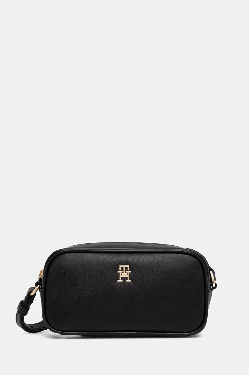 Levně Kabelka Tommy Hilfiger černá barva, AW0AW16468
