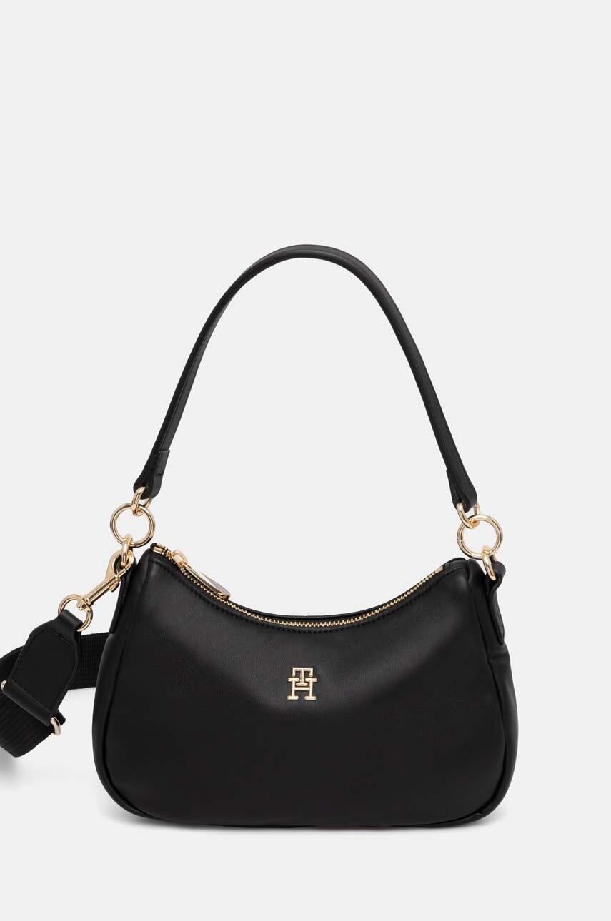 Levně Kabelka Tommy Hilfiger černá barva, AW0AW16476