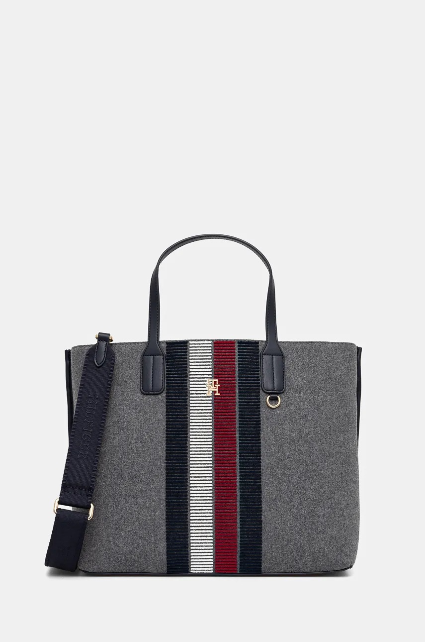 

Чанта Tommy Hilfiger в сиво AW0AW17034, Сив