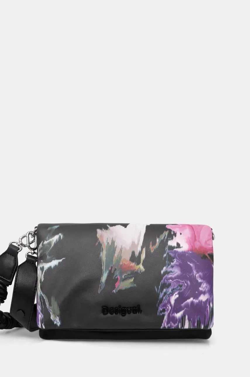 Desigual poseta SPRY DORTMUND FLAP culoarea negru, 24WAXP58