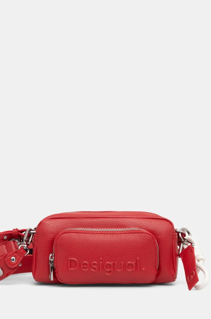 

Чанта Desigual HALF LOGO FW24 PRADE в червено 24WAXP99, Червен