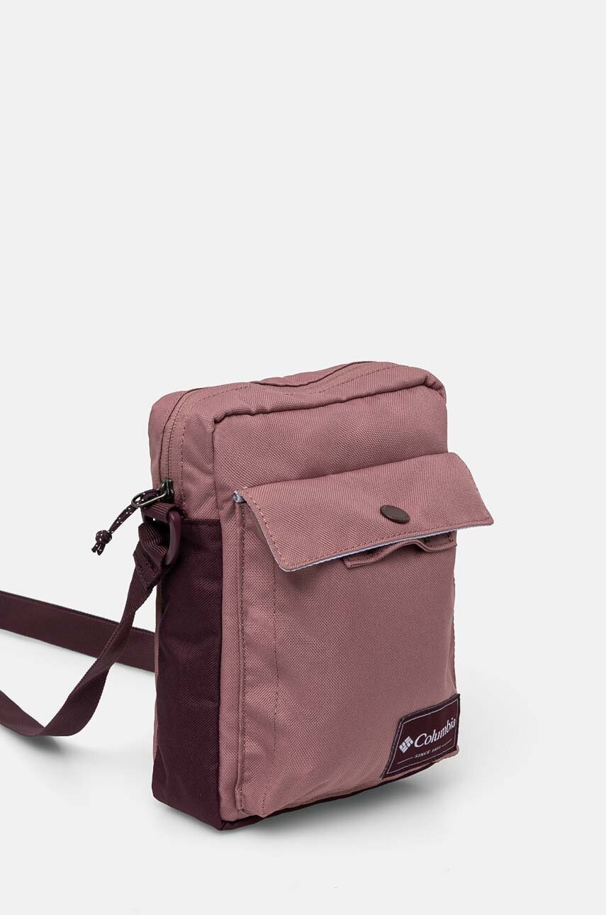 Σακίδιο Columbia Zigzag Side Bag χρώμα: ροζ, 2094421 φωτογραφία