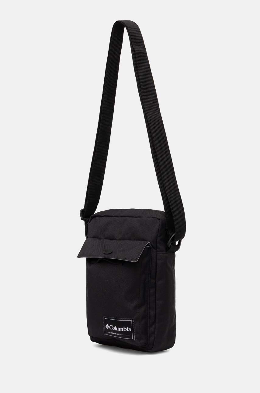 Σακίδιο Columbia Zigzag Side Bag χρώμα: μαύρο, 2094421 φωτογραφία