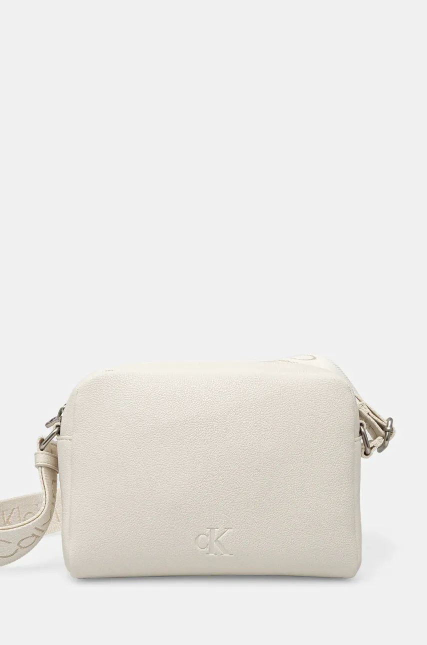 Kabelka Calvin Klein Jeans bílá barva, K60K612711