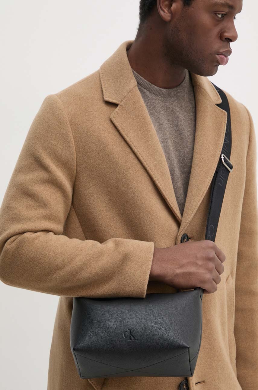 Τσάντα Calvin Klein Jeans χρώμα: μαύρο, K60K612713 φωτογραφία