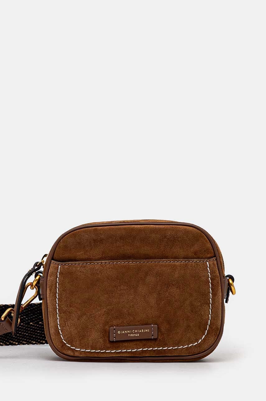 

Велурена чанта Gianni Chiarini NINA в бежово BS 11250 CM-PL, Бежов