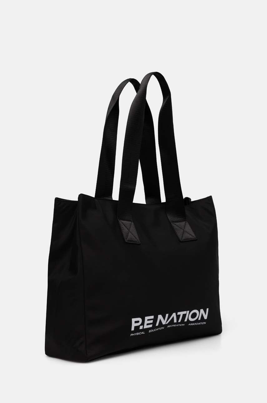 Τσάντα P.E Nation Homage Tote χρώμα: μαύρο, 243A419 φωτογραφία