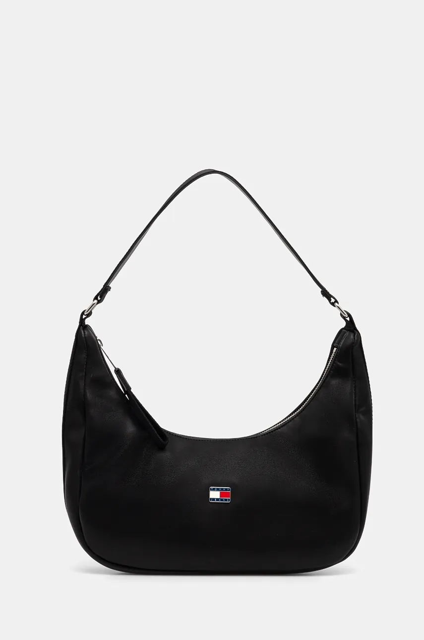 Kabelka Tommy Jeans černá barva, AW0AW17126