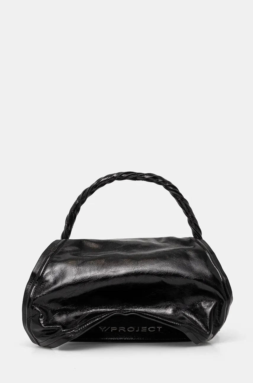 Y/Project poseta de piele WIRE BAG culoarea negru, 620BA007