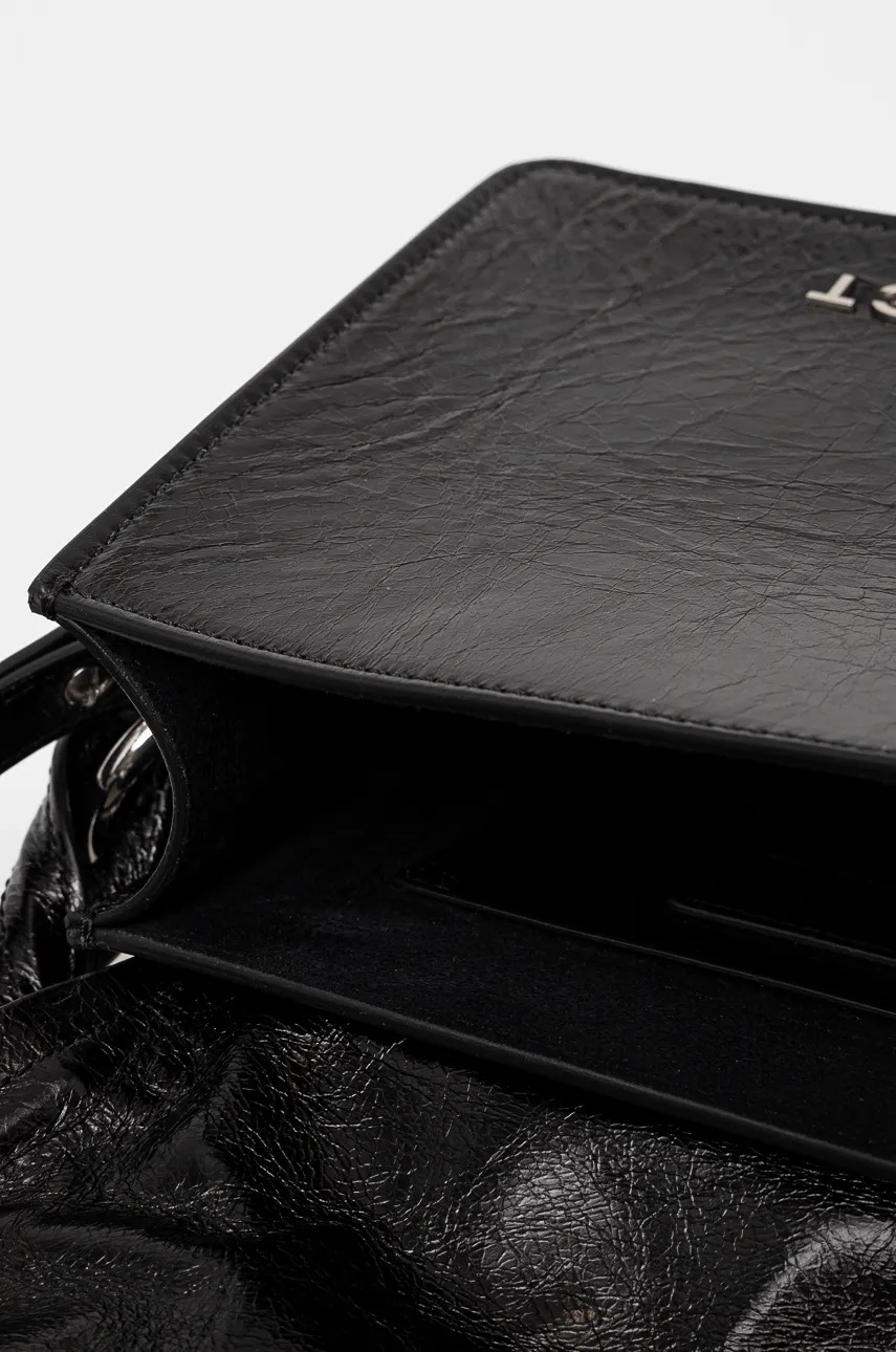 Δερμάτινη τσάντα Y/Project WIRE BAG χρώμα: μαύρο, 620BA007 φωτογραφία