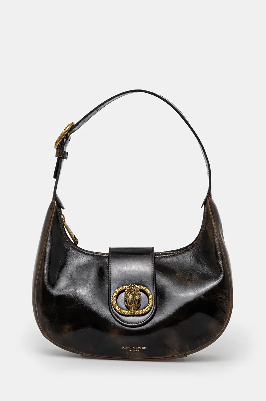 

Кожена чанта Kurt Geiger London CHELSEA в кафяво 3596535109, Кафяв