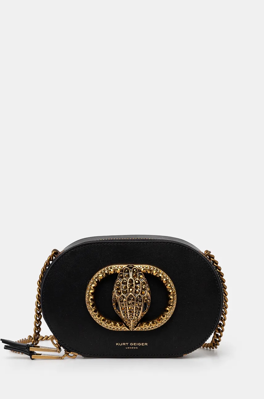 Kurt Geiger London poseta de piele CHELSEA culoarea negru, 3600600109