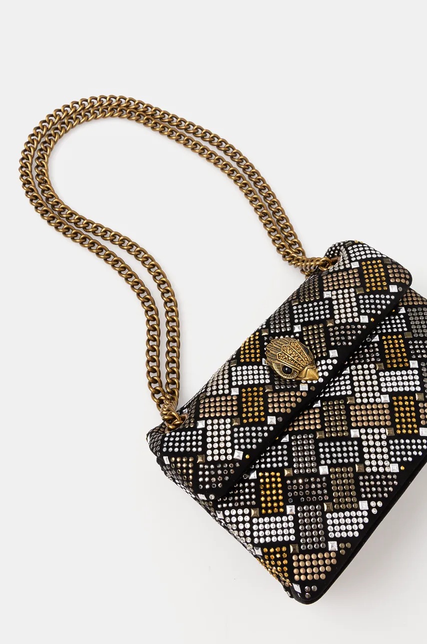 

Чанта Kurt Geiger London FABRIC KENSINGTON в черно 3584405609, Черен