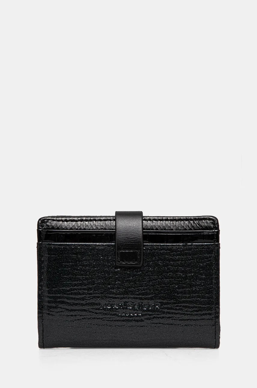 

Кожен калъф за карти Kurt Geiger London SMALL LEATHER GOODS в черно 587900189, Черен