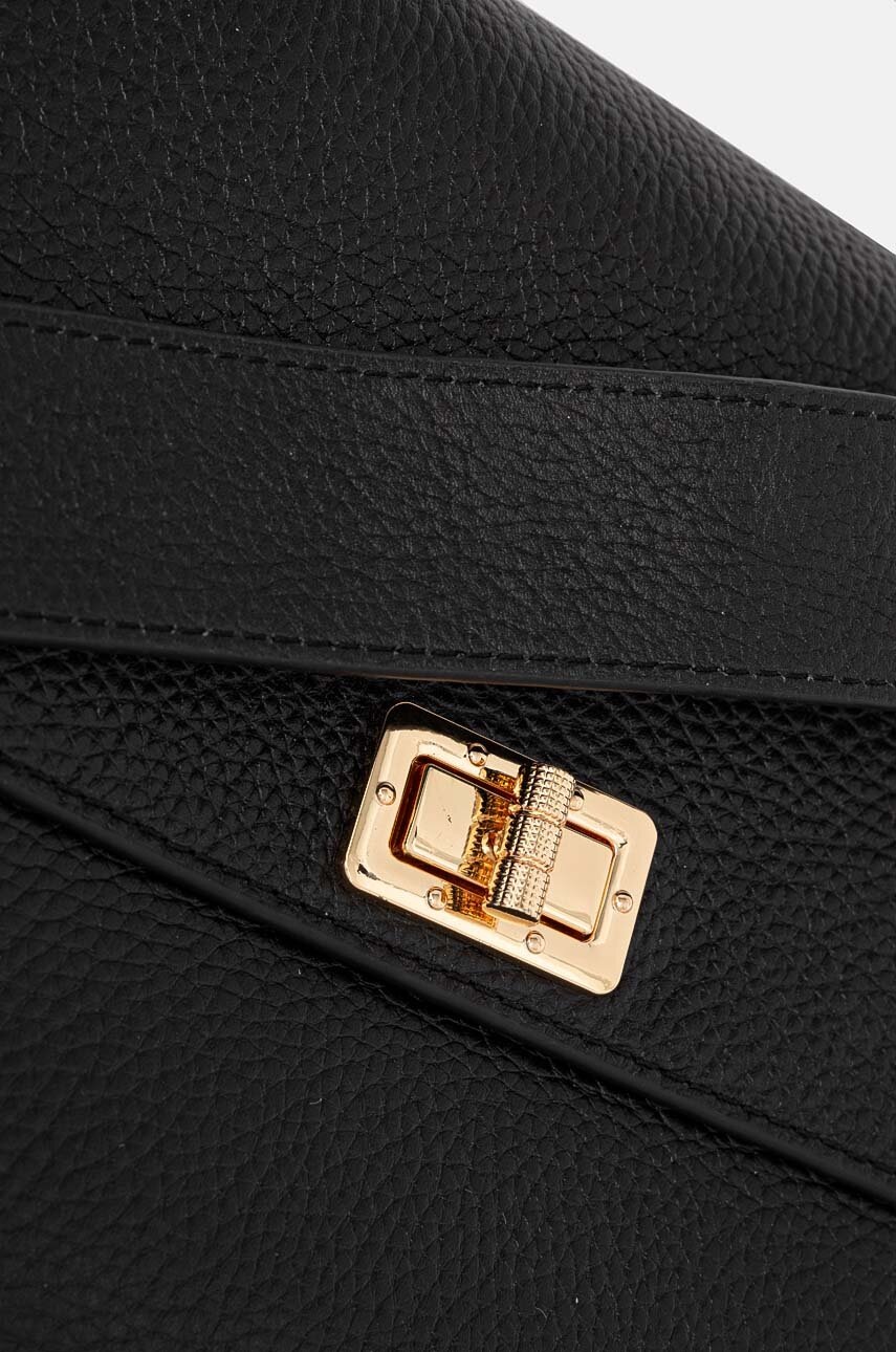 Δερμάτινη τσάντα Geox χρώμα: μαύρο, D25KAA-00046-C9999 φωτογραφία