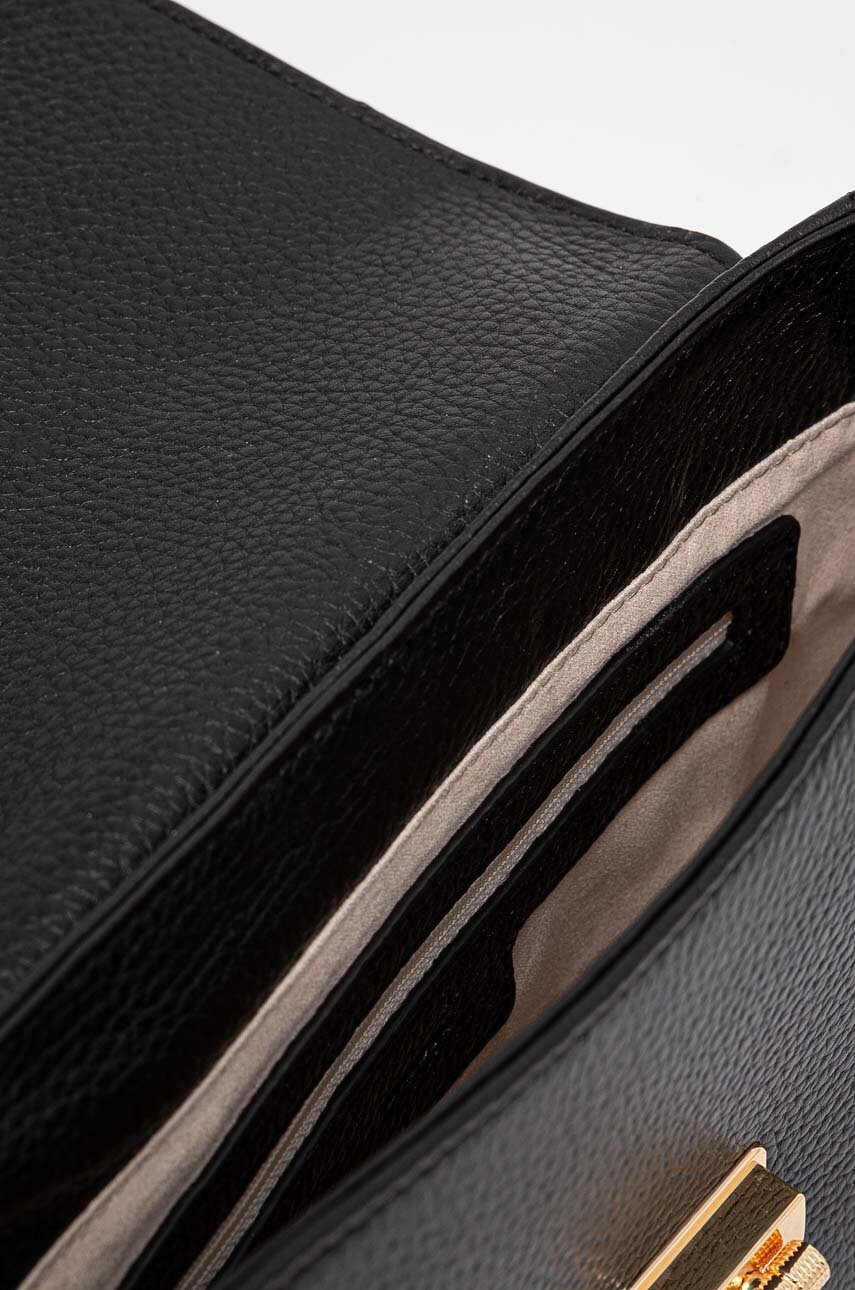 Δερμάτινη τσάντα Geox χρώμα: μαύρο, D25KAA-00046-C9999 φωτογραφία