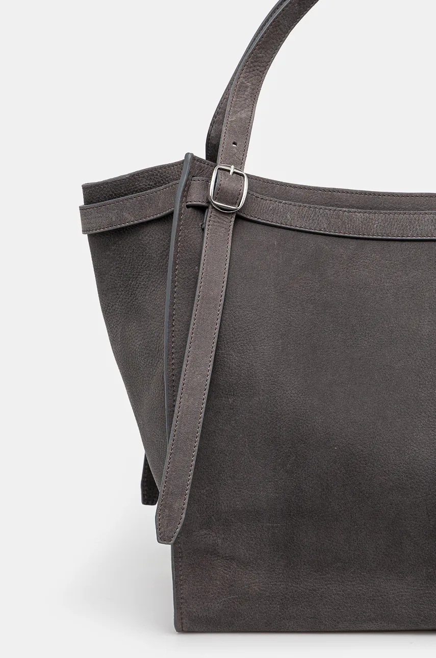 Шкіряна сумочка Coperni Belt Cabas Bag колір сірий COPBA74F6001 