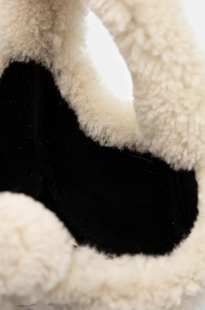 Kožená kabelka Coperni Shearling Mini Bucket Swipe Bag (obrázek 5)