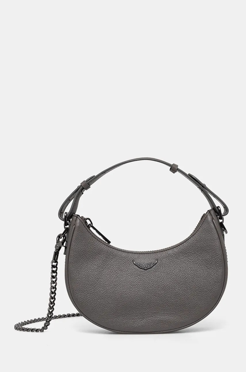 

Кожена чанта ZADIG&VOLTAIRE в сиво LWBA02401, Сив