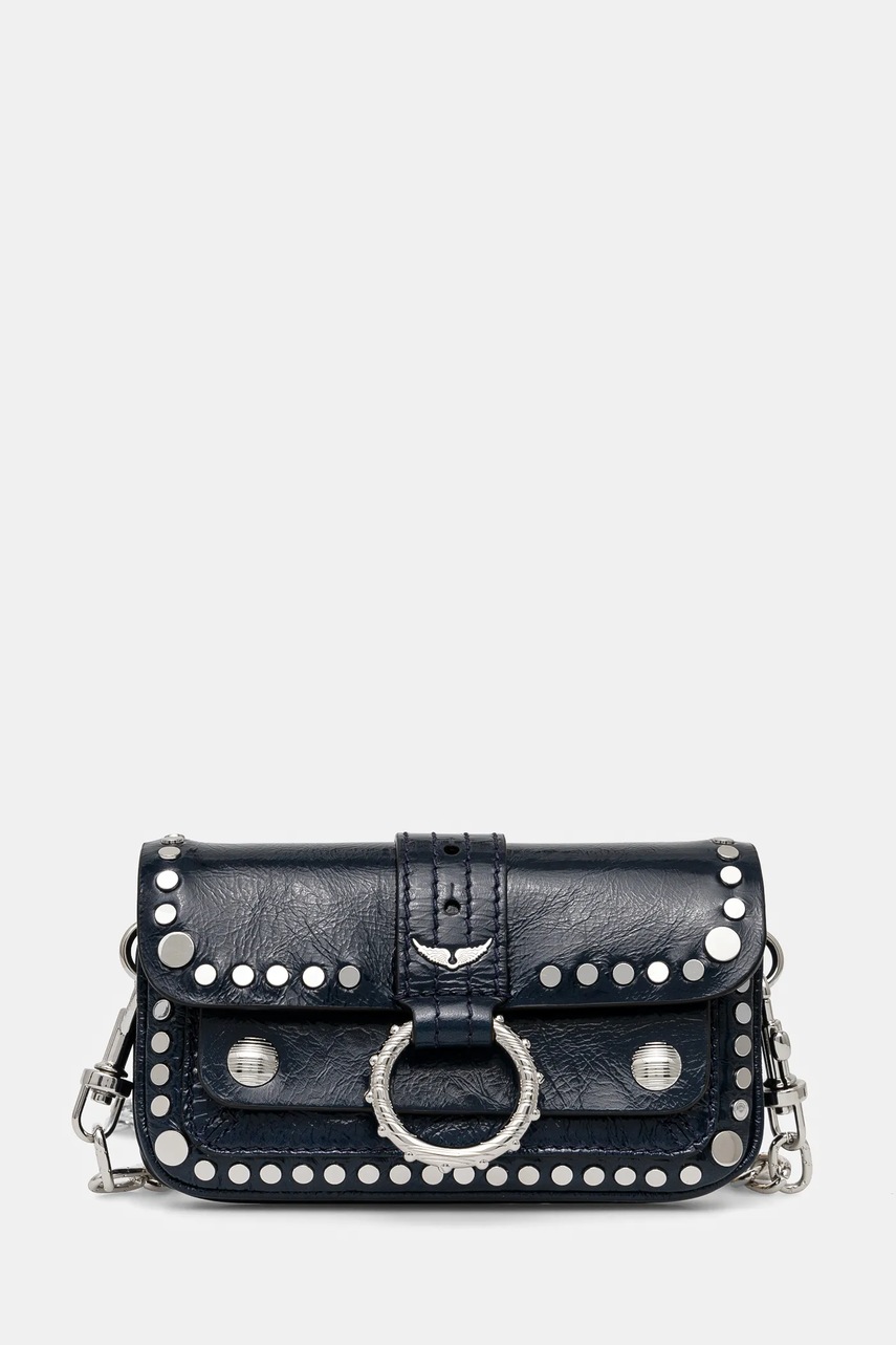 

Кожена чанта ZADIG&VOLTAIRE в тъмносиньо LWBA02541, Тъмносин