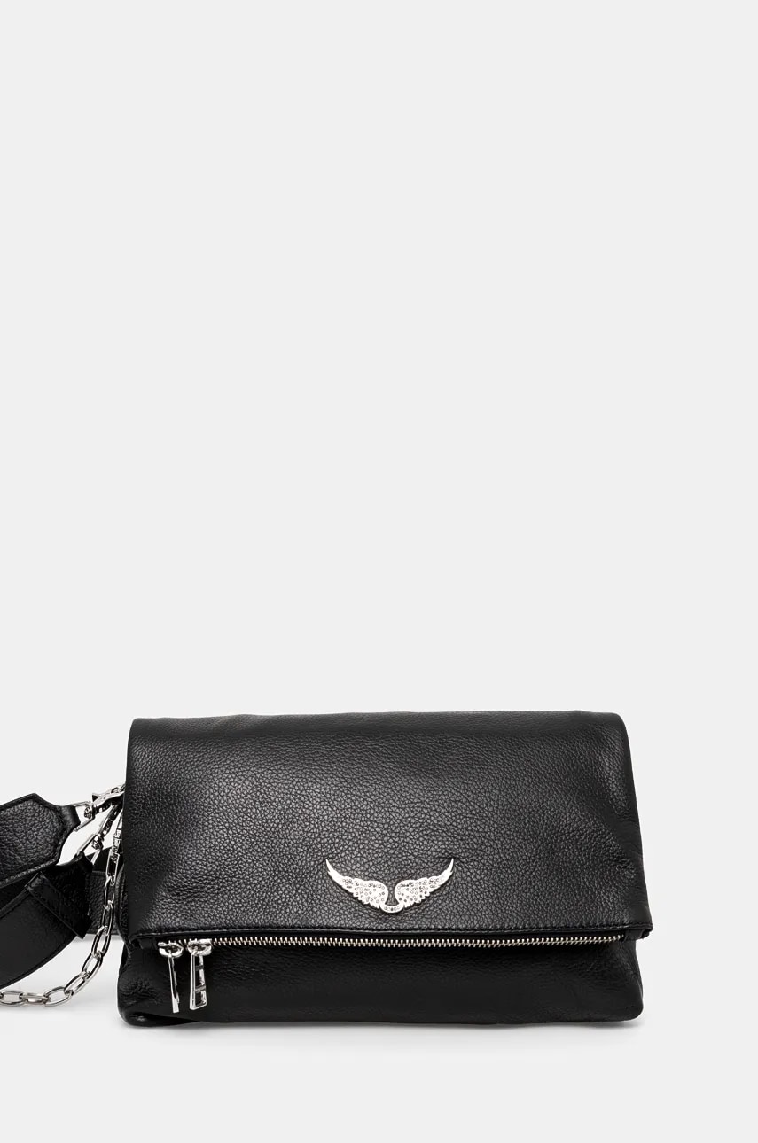 ZADIG&VOLTAIRE poseta de piele culoarea negru, LWBA00008
