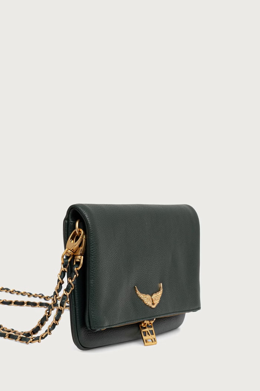 Zadig&Voltaire μικρή τσάντα γυναικεία δερμάτινη ROCK GRAINED LEATHER