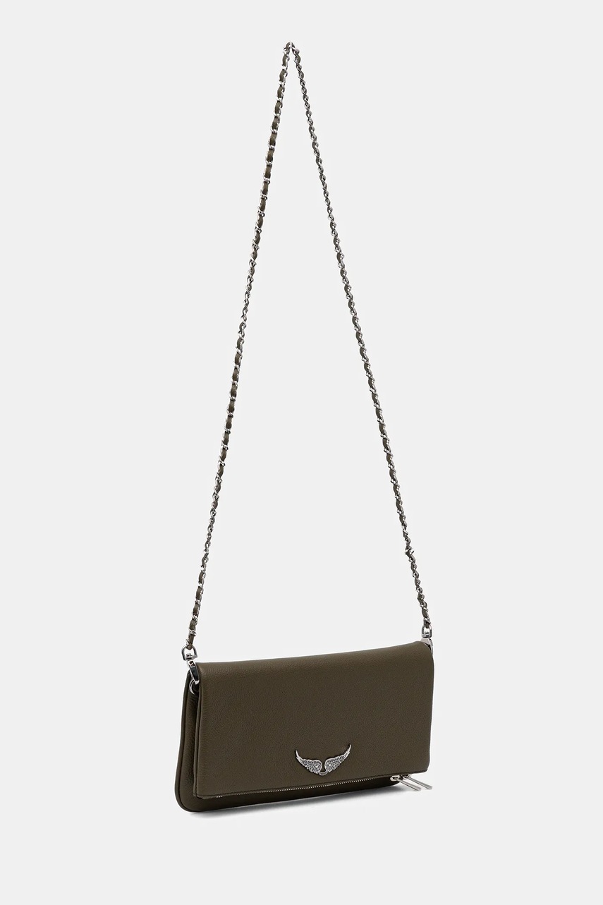 Кожаная сумочка ZADIG&VOLTAIRE цвет зелёный LWBA00001