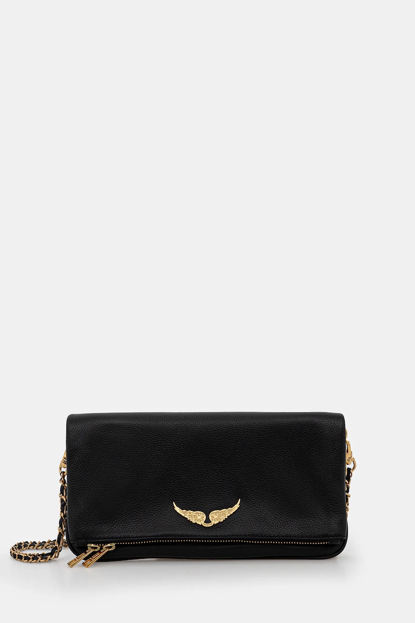 ZADIG&VOLTAIRE poseta de piele culoarea negru, LWBA00001 ZADIG&VOLTAIRE poseta de piele culoarea negru, LWBA00001