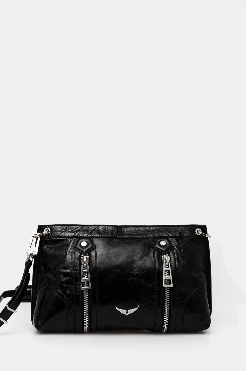ZADIG&VOLTAIRE poseta de piele culoarea negru, LWBA02495