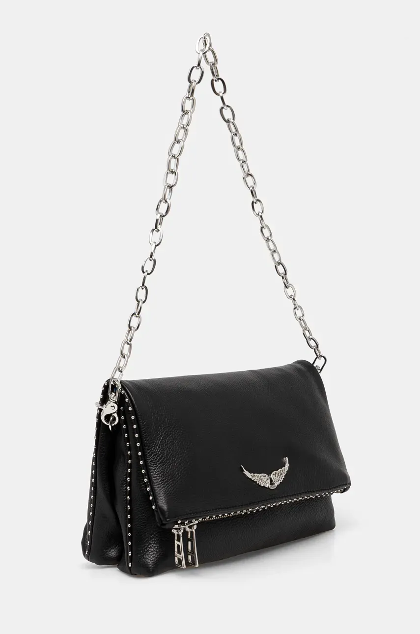 Кожаная сумочка ZADIG&VOLTAIRE цвет чёрный LWBA00009 Кожаная сумочка ZADIG&VOLTAIRE цвет чёрный LWBA00009