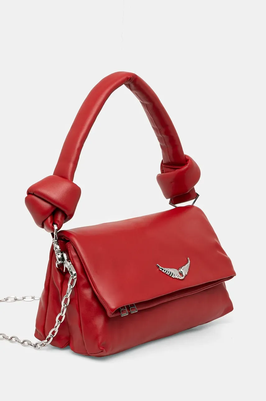 Кожаная сумочка ZADIG&VOLTAIRE цвет красный LWBA02427 Кожаная сумочка ZADIG&VOLTAIRE цвет красный LWBA02427