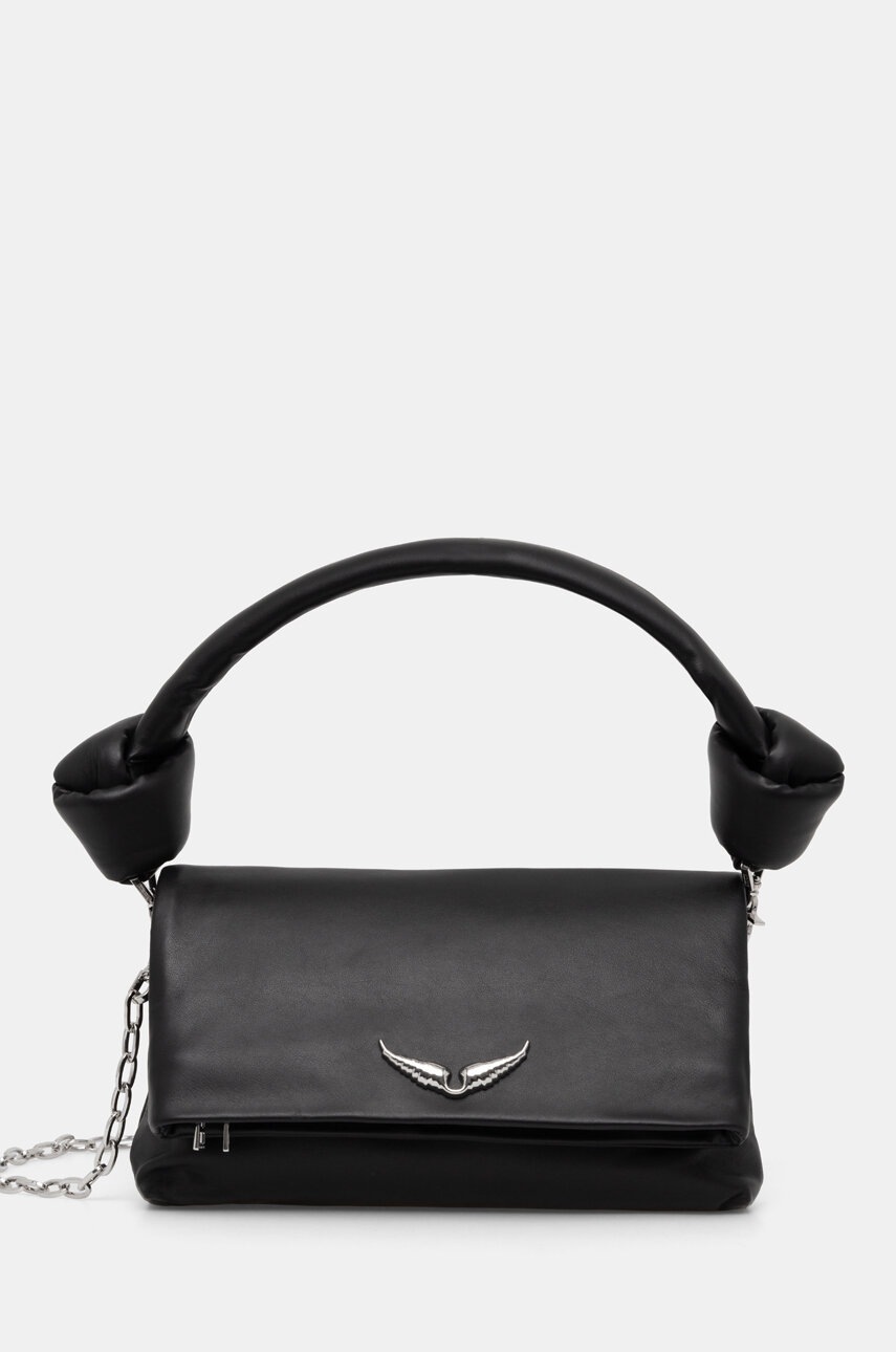 

Кожена чанта ZADIG&VOLTAIRE в черно LWBA02427, Черен