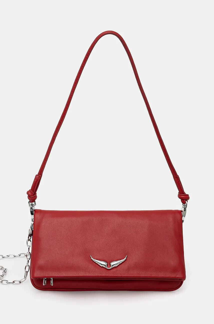 

Кожена чанта ZADIG&VOLTAIRE в червено LWBA02411, Червен