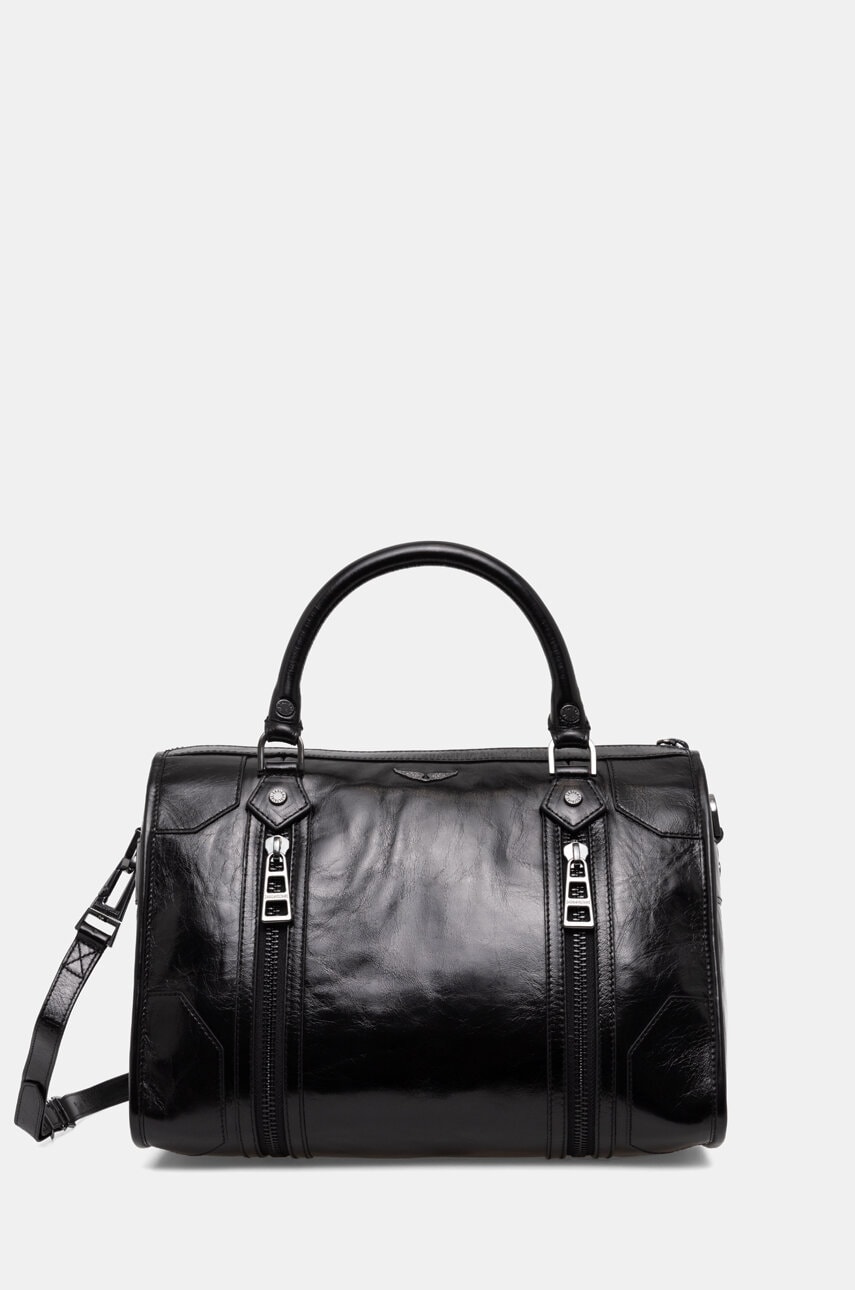 ZADIG&VOLTAIRE poseta de piele culoarea negru, LWBA00034 ZADIG&VOLTAIRE poseta de piele culoarea negru, LWBA00034