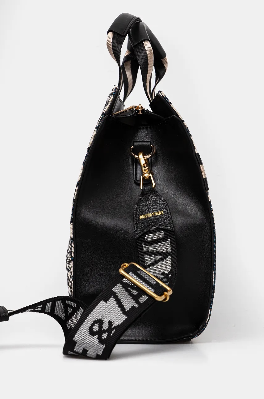 ZADIG&VOLTAIRE curea poseta culoarea negru, LWOG00005 ZADIG&VOLTAIRE curea poseta culoarea negru, LWOG00005