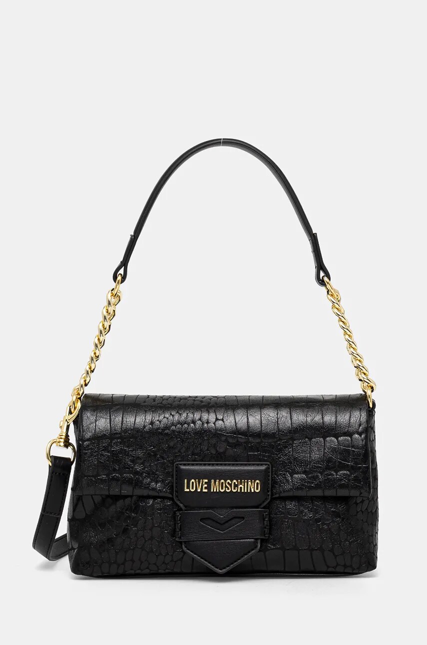 Love Moschino poseta culoarea negru, JC4285PP0L