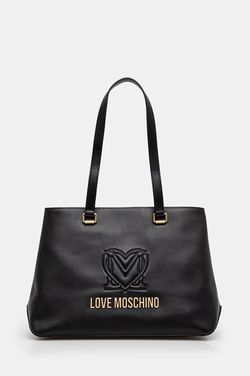 Kabelka Love Moschino černá barva, JC4365PP0L