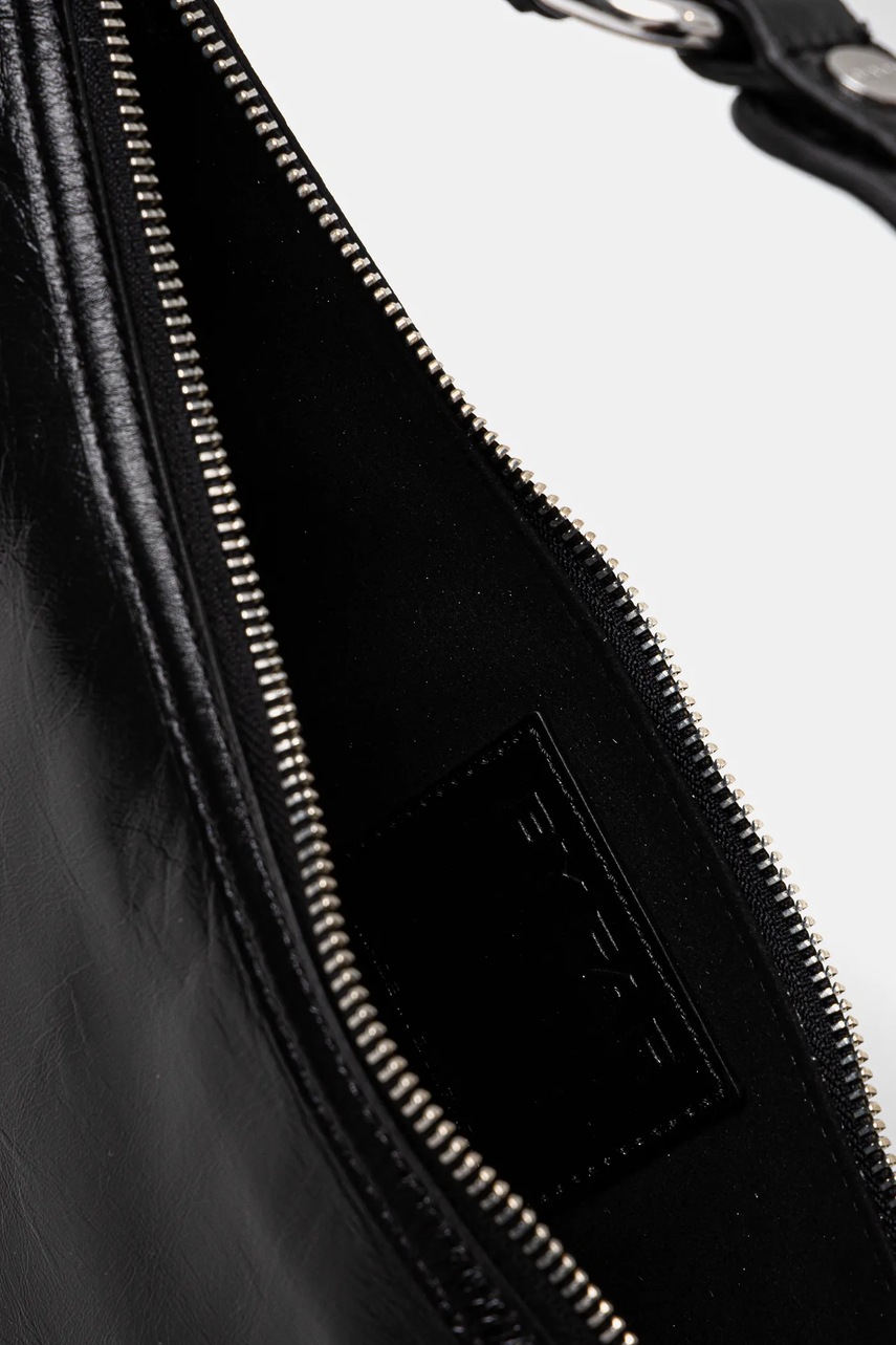 Δερμάτινη τσάντα By Far Gib χρώμα: μαύρο, MWBSB012LL002BK001PL φωτογραφία