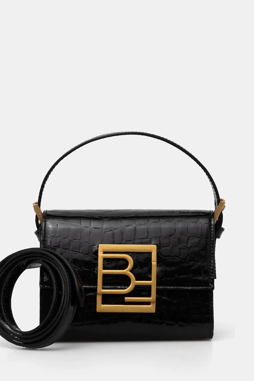 By Far poseta de piele Fran culoarea negru, MWBTH001CL033BK001PL By Far poseta de piele Fran culoarea negru, MWBTH001CL033BK001PL