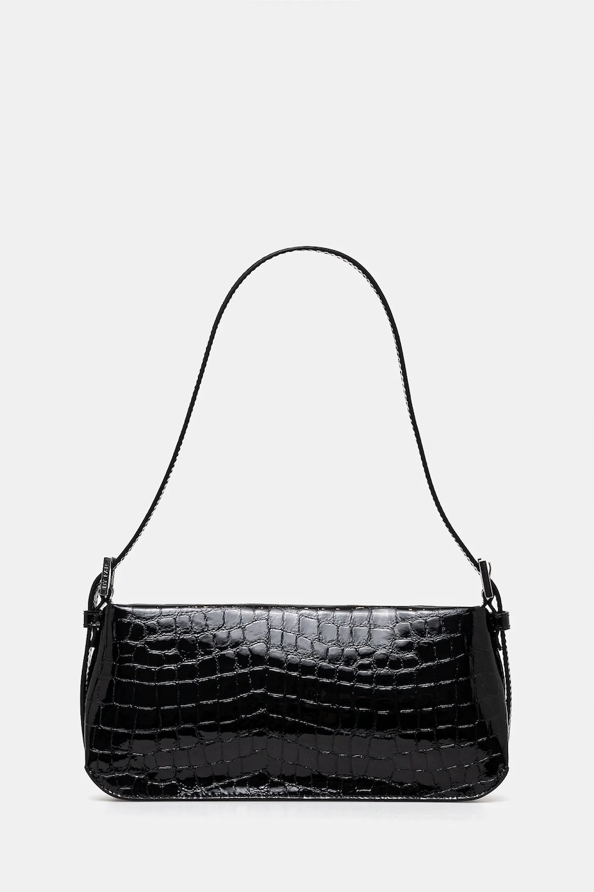 By Far poseta de piele Dulce culoarea negru, MWBSB009CL033BK001PL