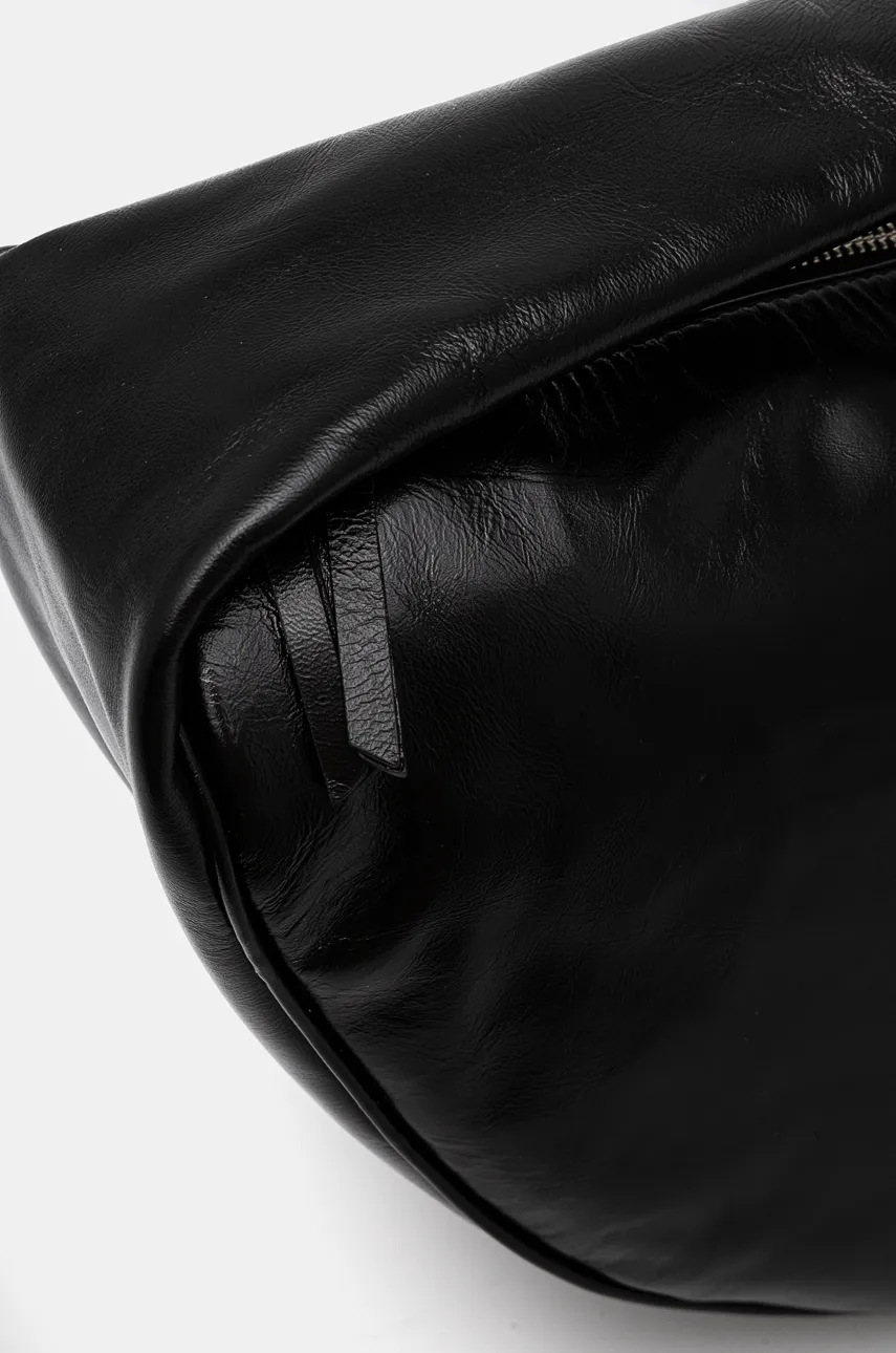 Δερμάτινη τσάντα By Far Maxi χρώμα: μαύρο, MWBSB022LL002BKPL φωτογραφία