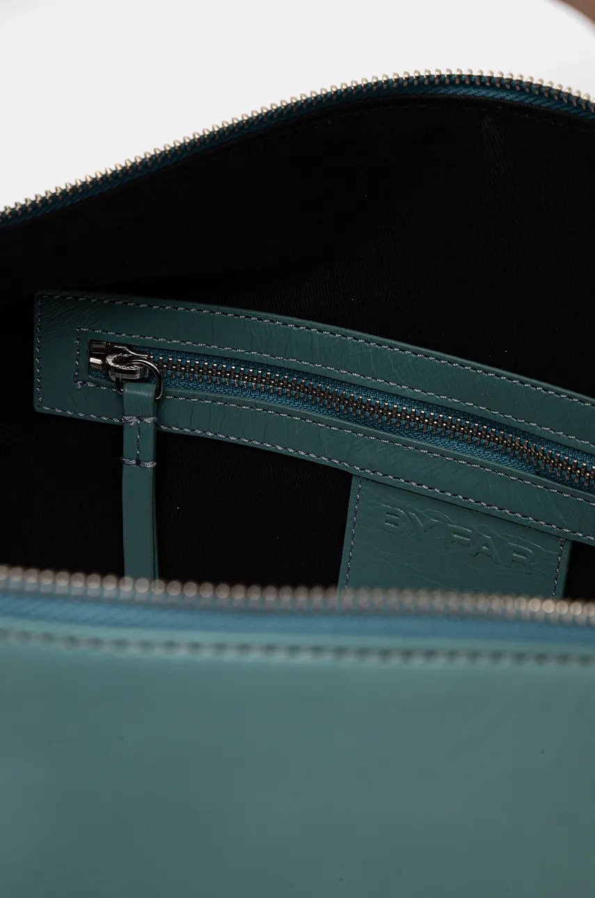 Δερμάτινη τσάντα By Far Maxi χρώμα: τιρκουάζ, MWBSB022LL002BL052PL φωτογραφία