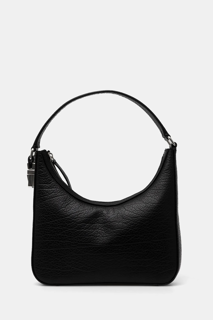 By Far poseta de piele Rhea culoarea negru, MWBSB027CL031BK001PL By Far poseta de piele Rhea culoarea negru, MWBSB027CL031BK001PL