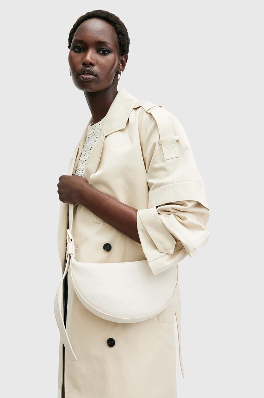 Δερμάτινη τσάντα AllSaints HALF MOON φωτογραφία