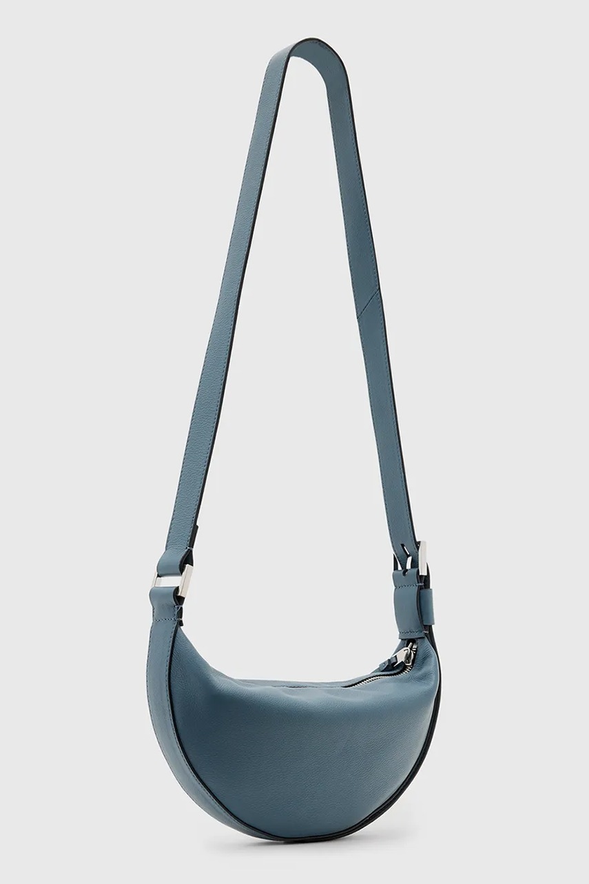 Кожаная сумочка AllSaints HALF MOON цвет белый W301XB