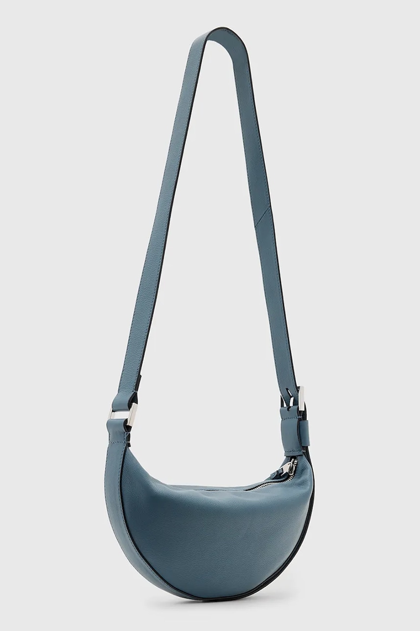 Кожаная сумочка AllSaints HALF MOON цвет белый W301XB Кожаная сумочка AllSaints HALF MOON цвет белый W301XB