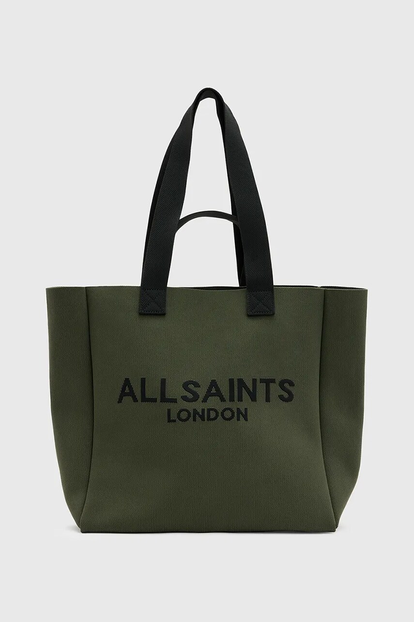 AllSaints poseta IZZY culoarea verde, W311XB